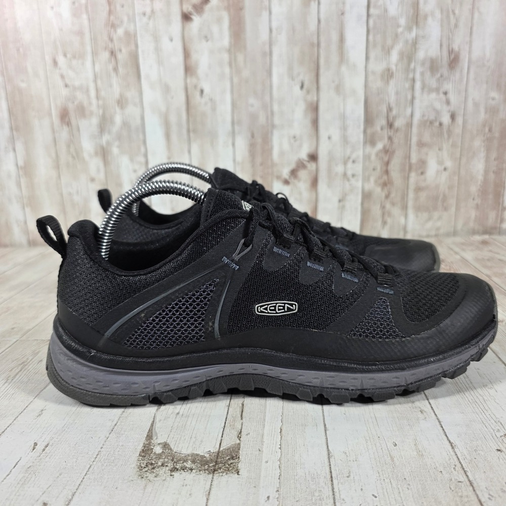KEEN Terradora Waterproof Hiking Shoes Mens 9.5 Black Low Top Sneakers 1020769